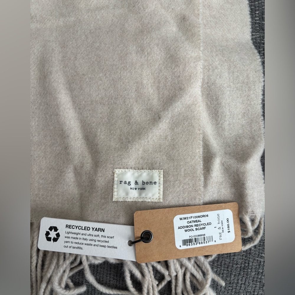 Rag & Bone Recycled Wool Scarf - NWT